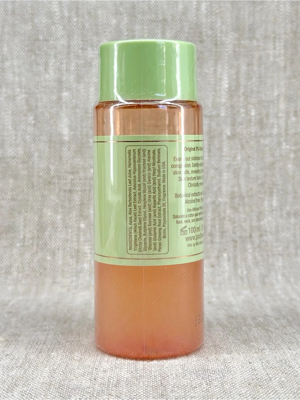 Pixi Skintreats Glow Tonic Exfoliating Toner 5% Glycolic 100ml 3.4oz New Sealed